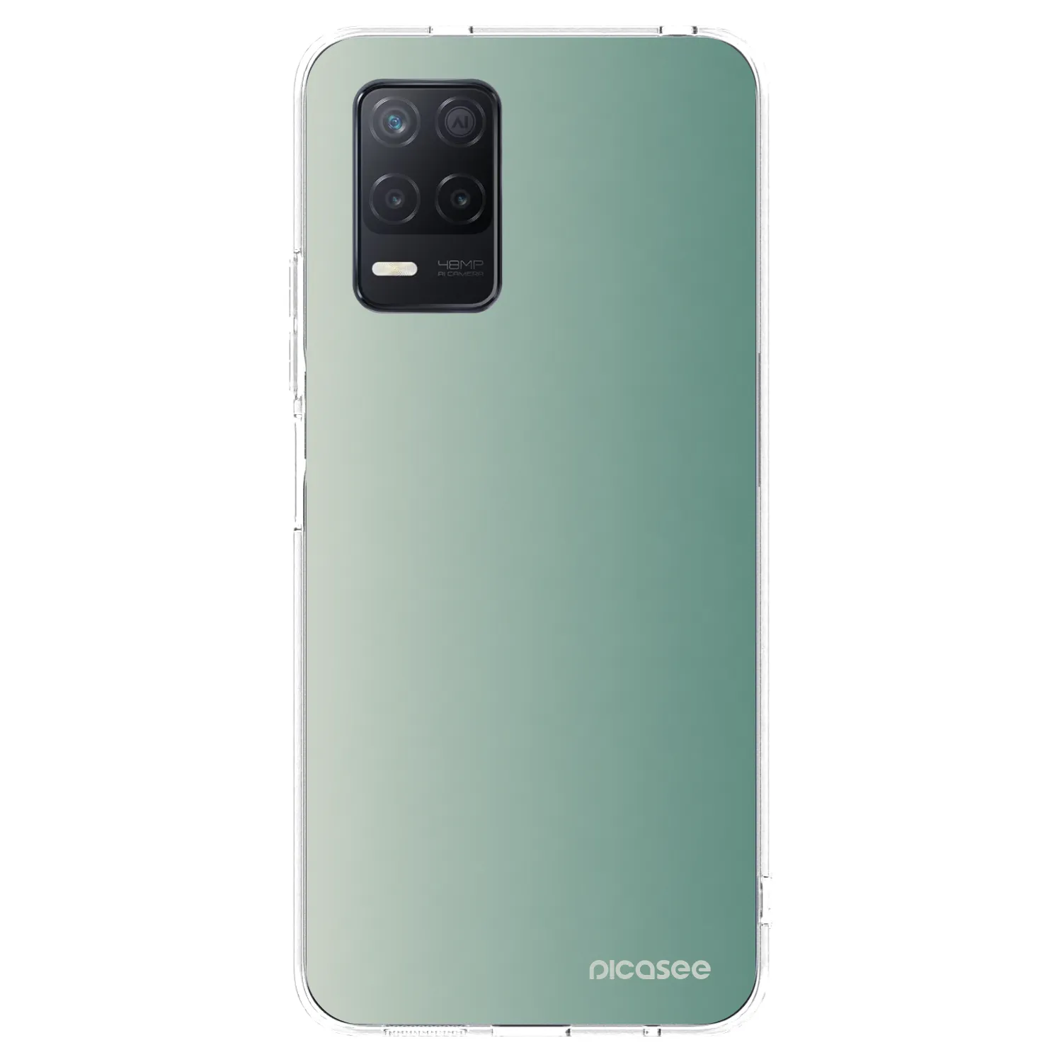 Picasee silikonový průhledný obal pro Realme 8 5G - Misty Sage