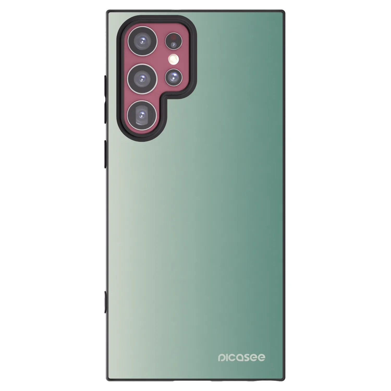 Picasee silikonový černý obal pro Samsung Galaxy S22 Ultra 5G - Misty Sage