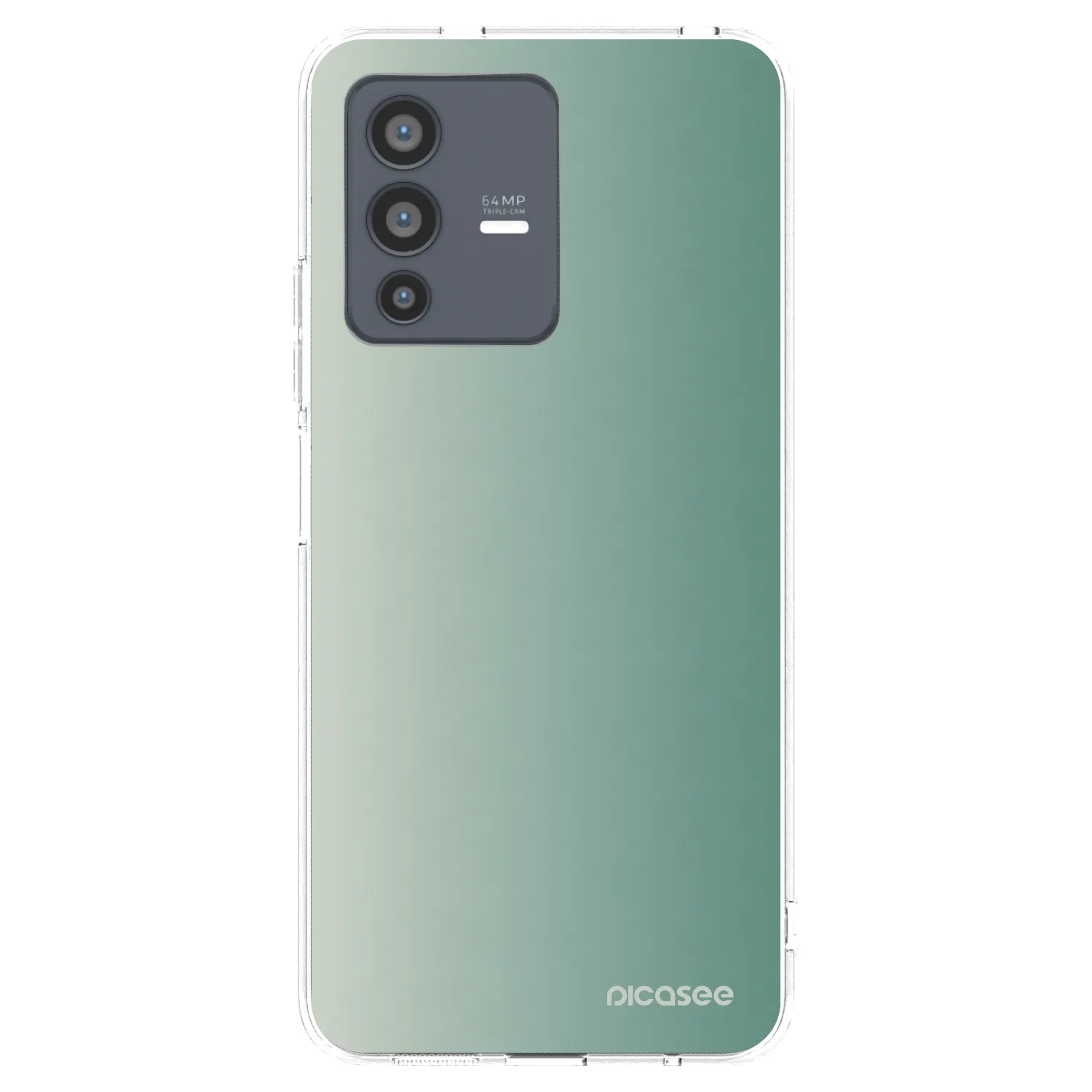 Picasee silikonový průhledný obal pro Vivo V23 5G - Misty Sage