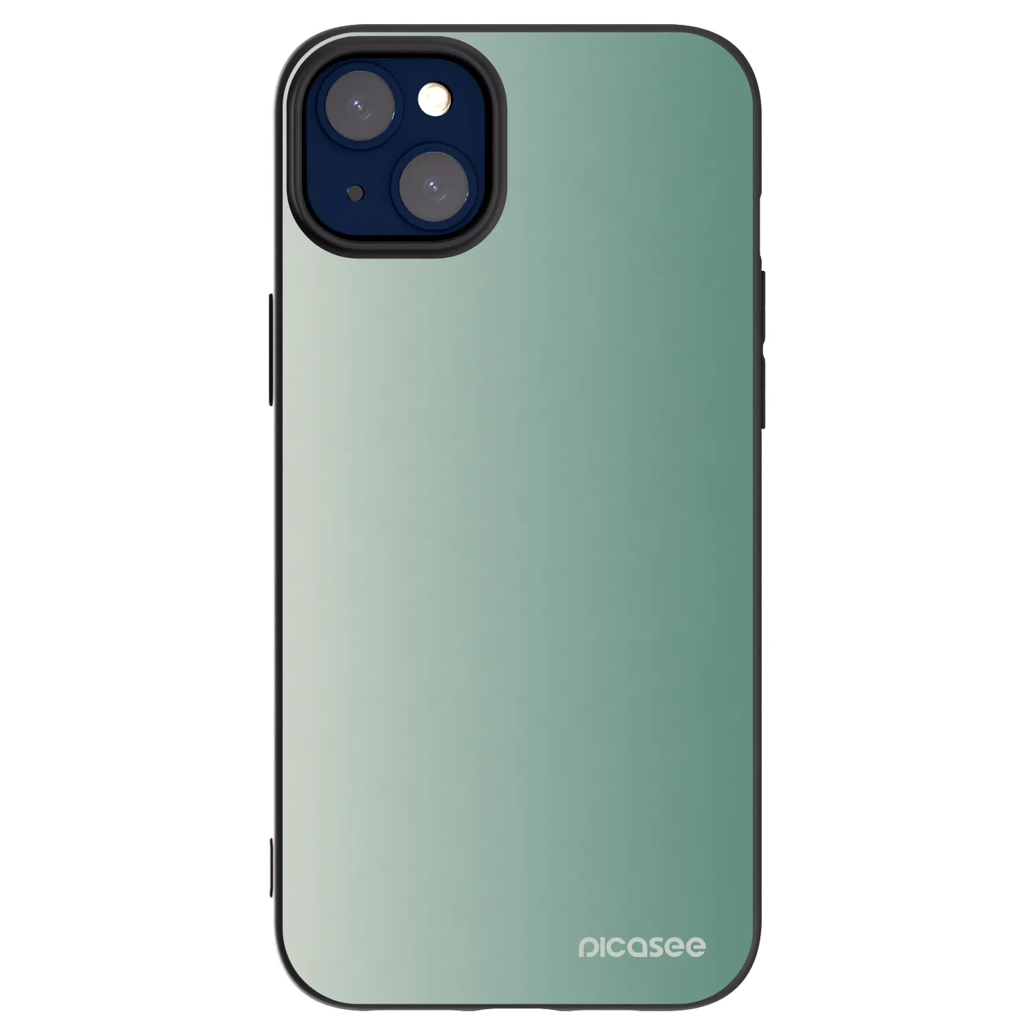 Picasee silikonový černý obal pro Apple iPhone 14 Plus - Misty Sage