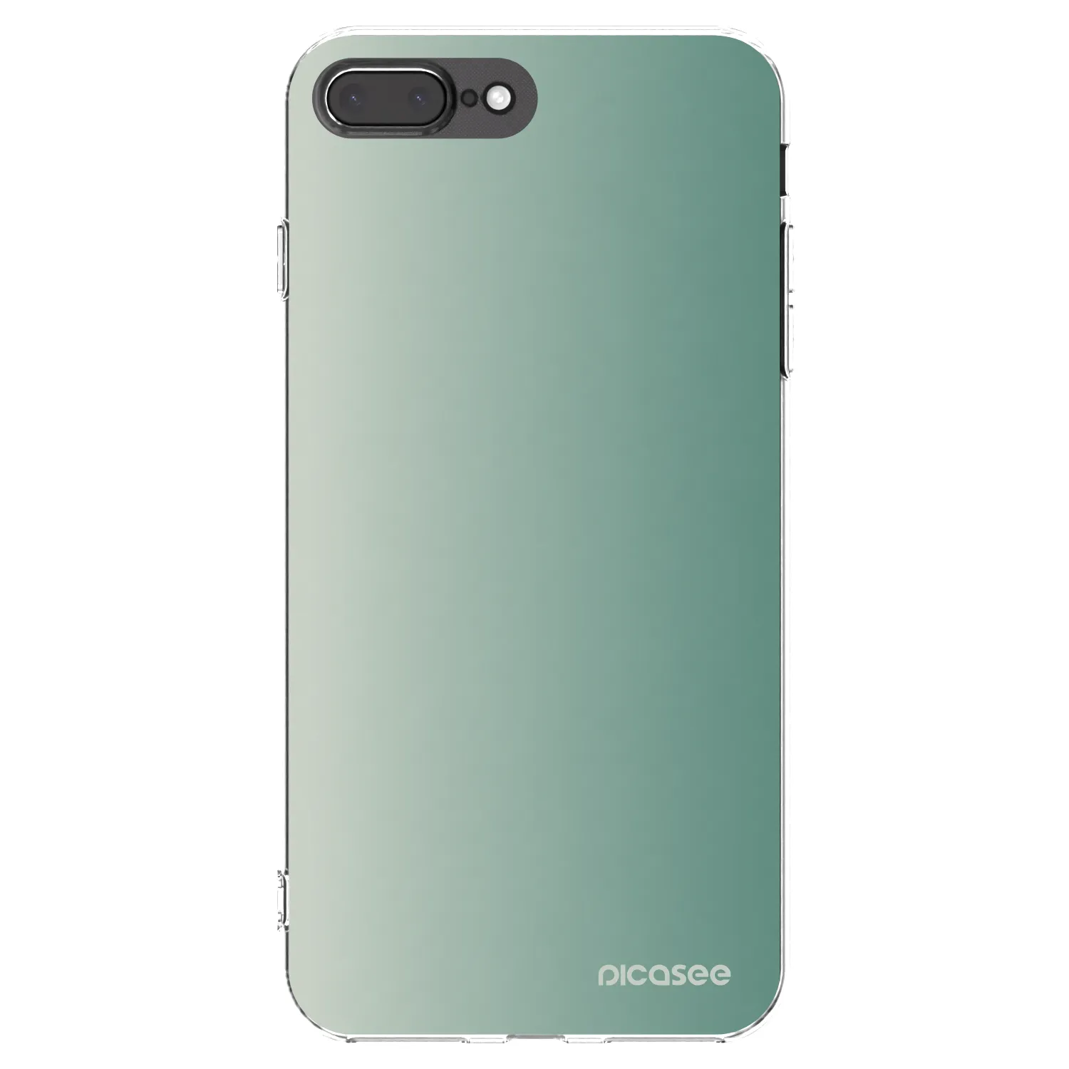 Picasee silikonový průhledný obal pro Apple iPhone 8 Plus - Misty Sage