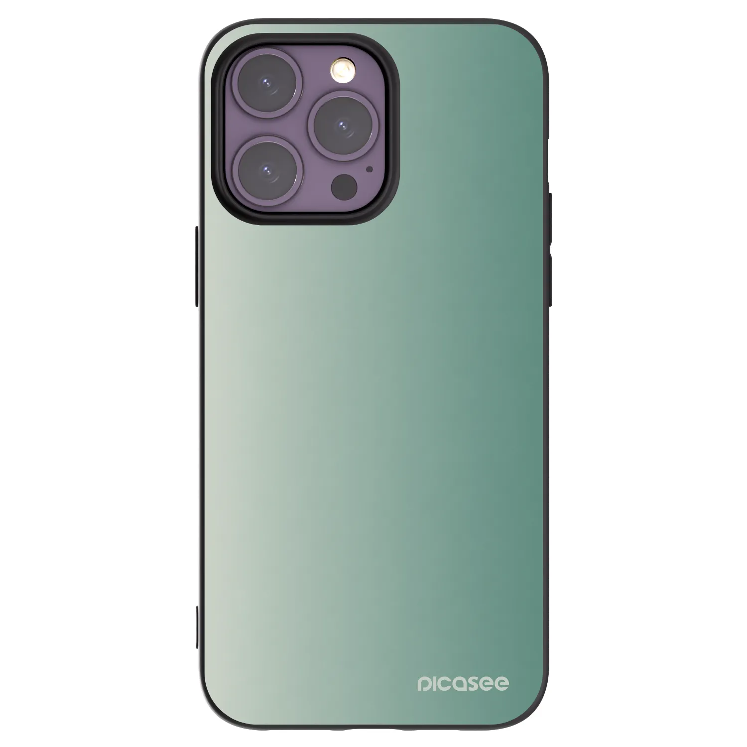 Picasee silikonový černý obal pro Apple iPhone 14 Pro Max - Misty Sage