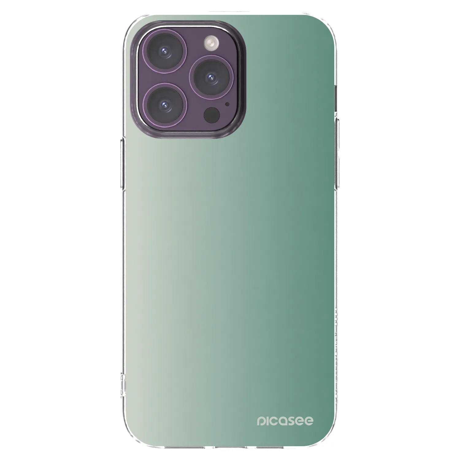 Picasee silikonový průhledný obal pro Apple iPhone 14 Pro Max - Misty Sage