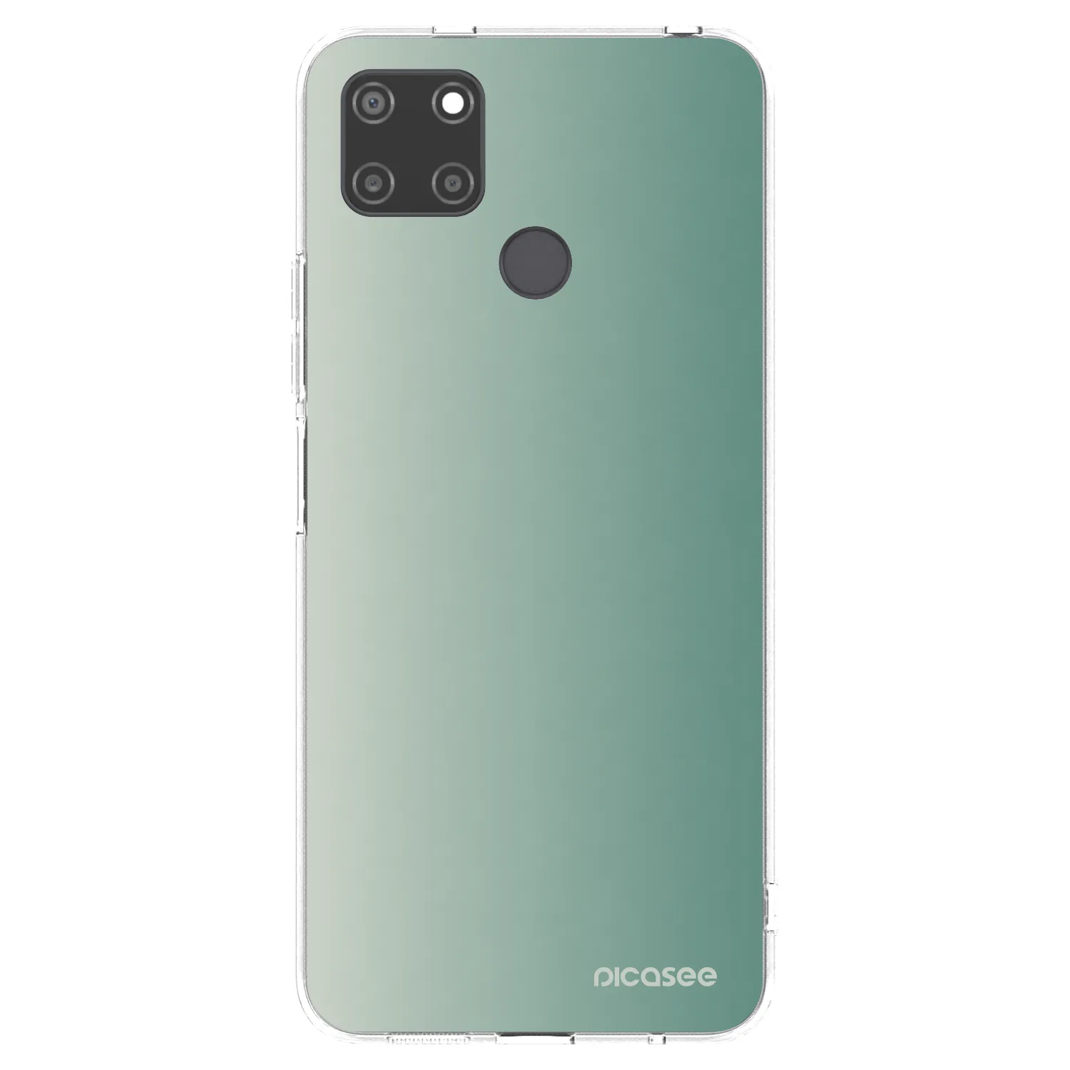 Picasee silikonový průhledný obal pro Realme C21Y - Misty Sage