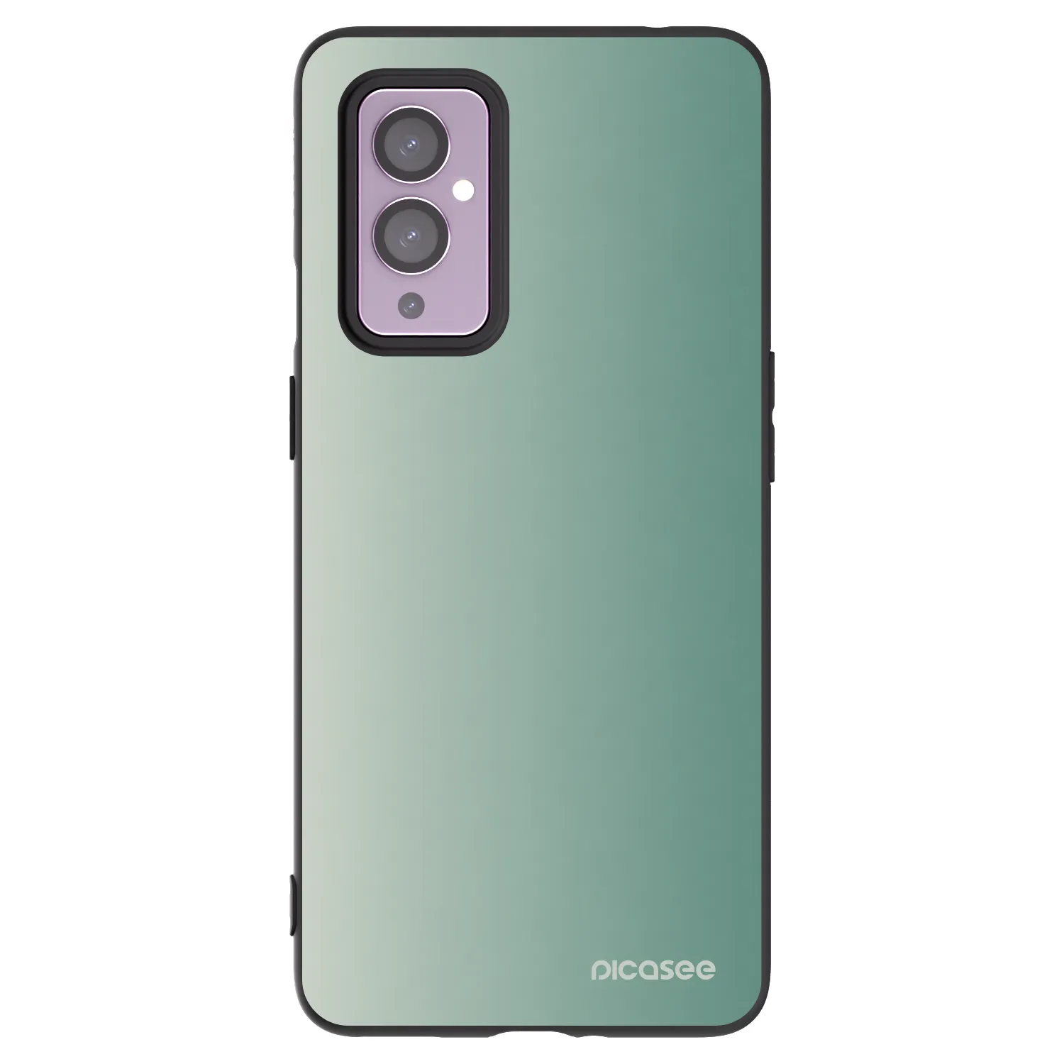 Picasee silikonový černý obal pro OnePlus 9 - Misty Sage