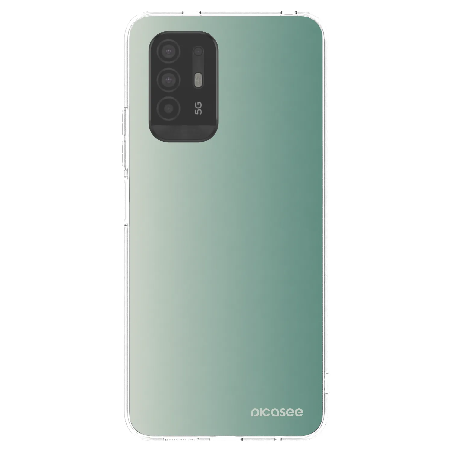 Picasee silikonový průhledný obal pro OPPO A94 5G - Misty Sage