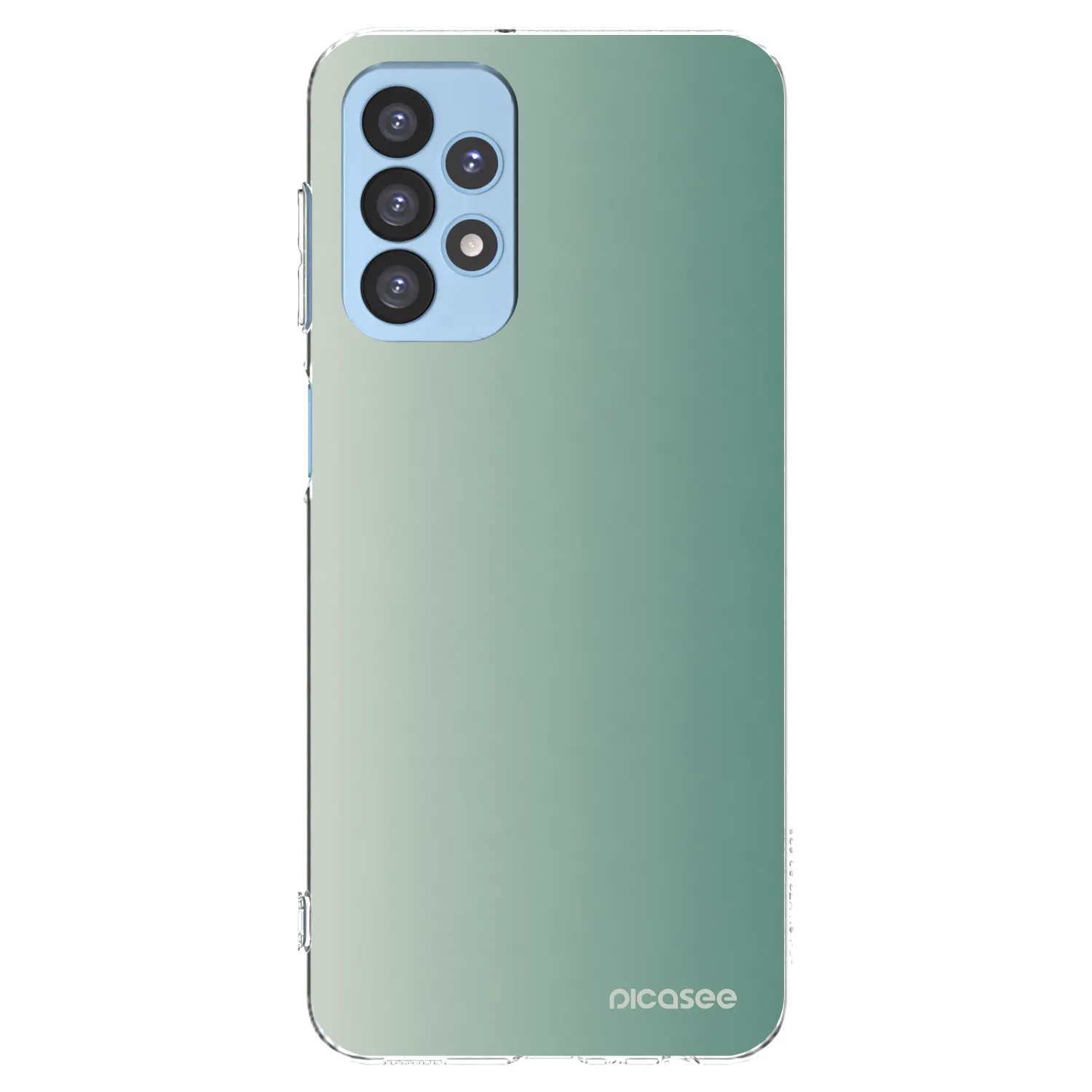 Picasee silikonový průhledný obal pro Samsung Galaxy A23 A235F 4G - Misty Sage