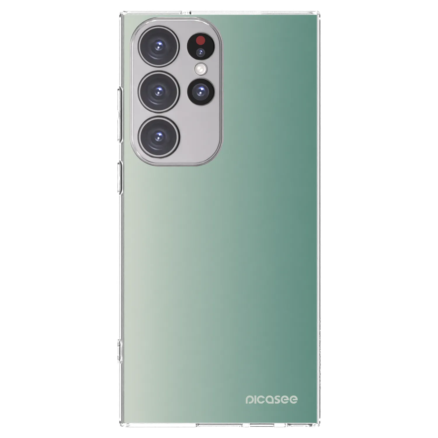 Picasee silikonový průhledný obal pro Samsung Galaxy S23 Ultra 5G - Misty Sage