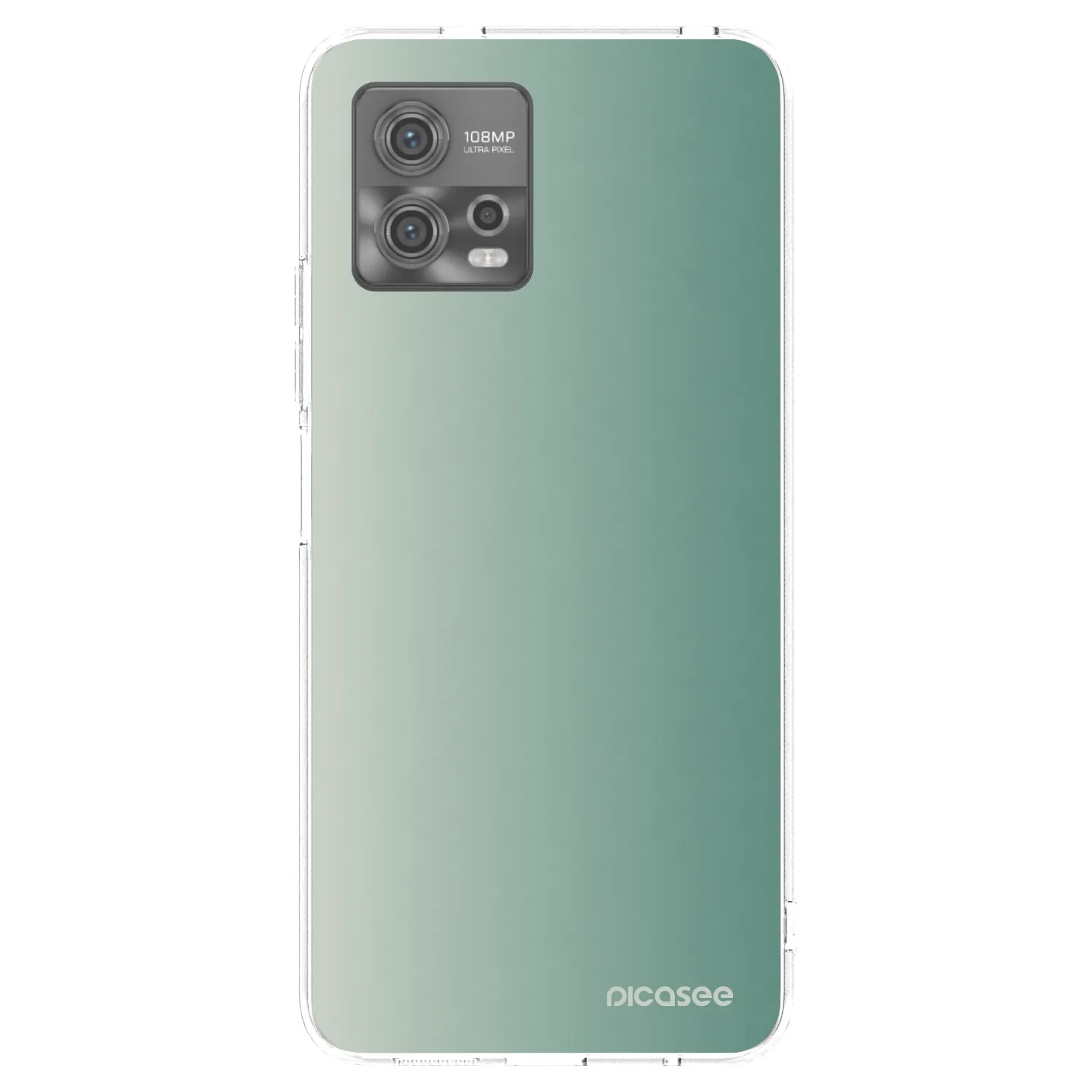 Picasee silikonový průhledný obal pro Motorola Moto G72 - Misty Sage