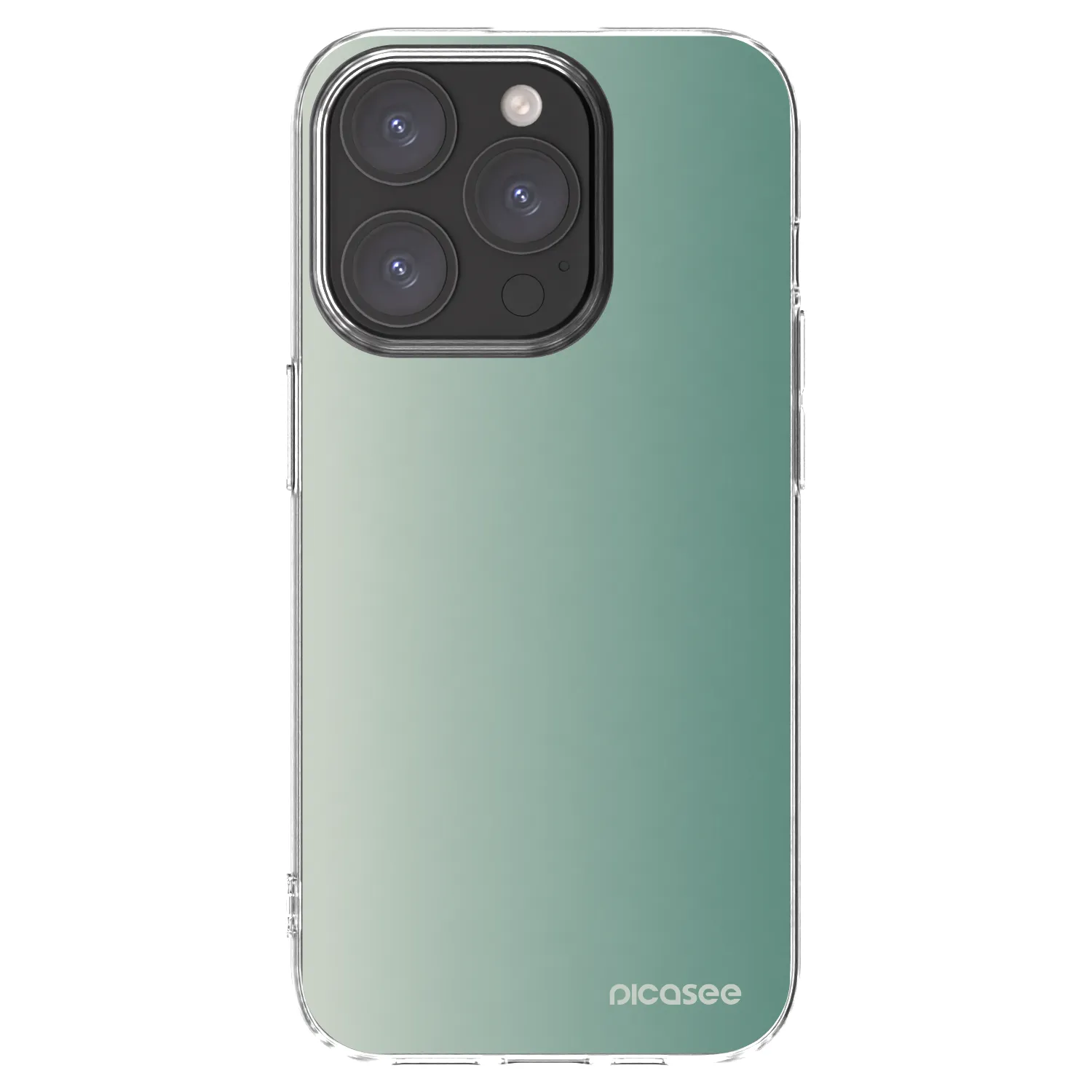 Picasee silikonový průhledný obal pro Apple iPhone 15 Pro - Misty Sage