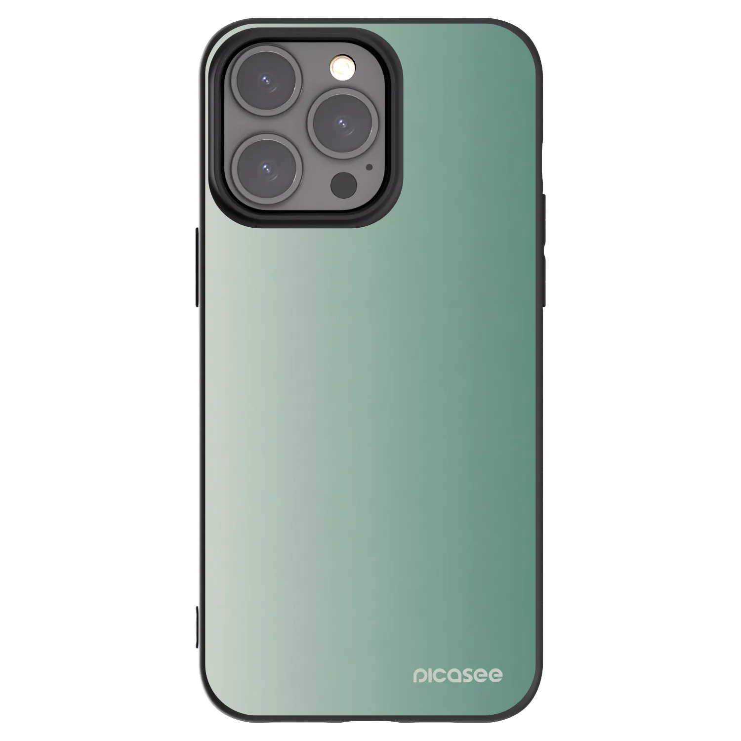 Picasee silikonový černý obal pro Apple iPhone 15 Pro Max - Misty Sage