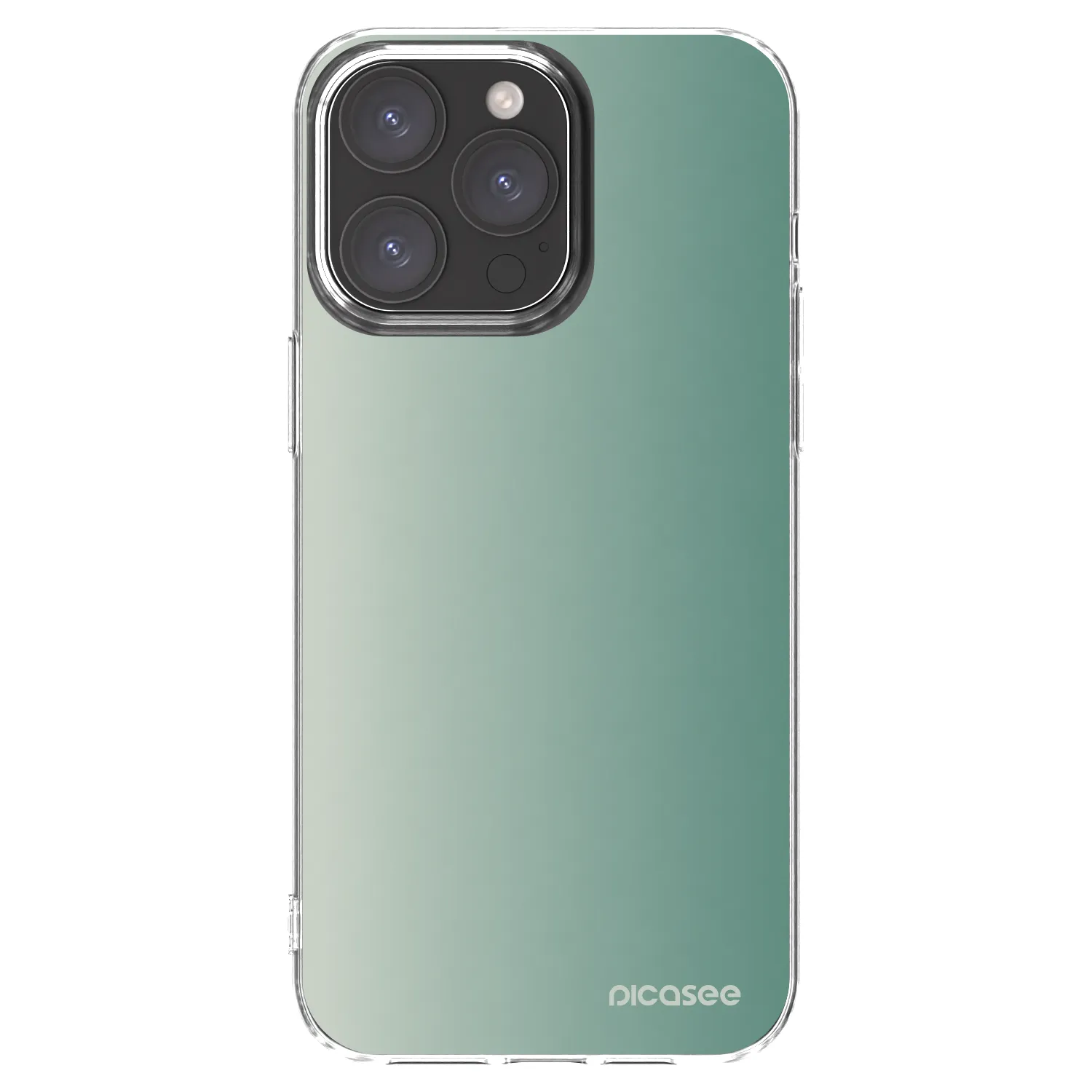 Picasee silikonový průhledný obal pro Apple iPhone 15 Pro Max - Misty Sage