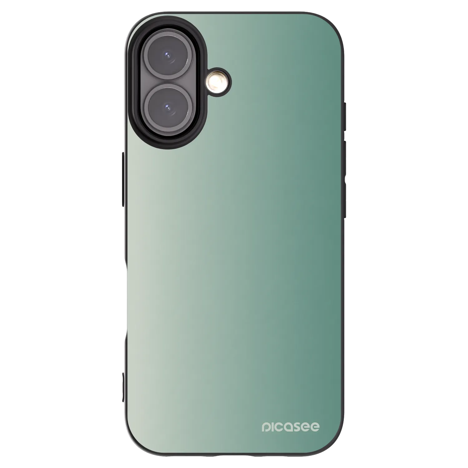 Picasee silikonový černý obal pro Apple iPhone 16 - Misty Sage