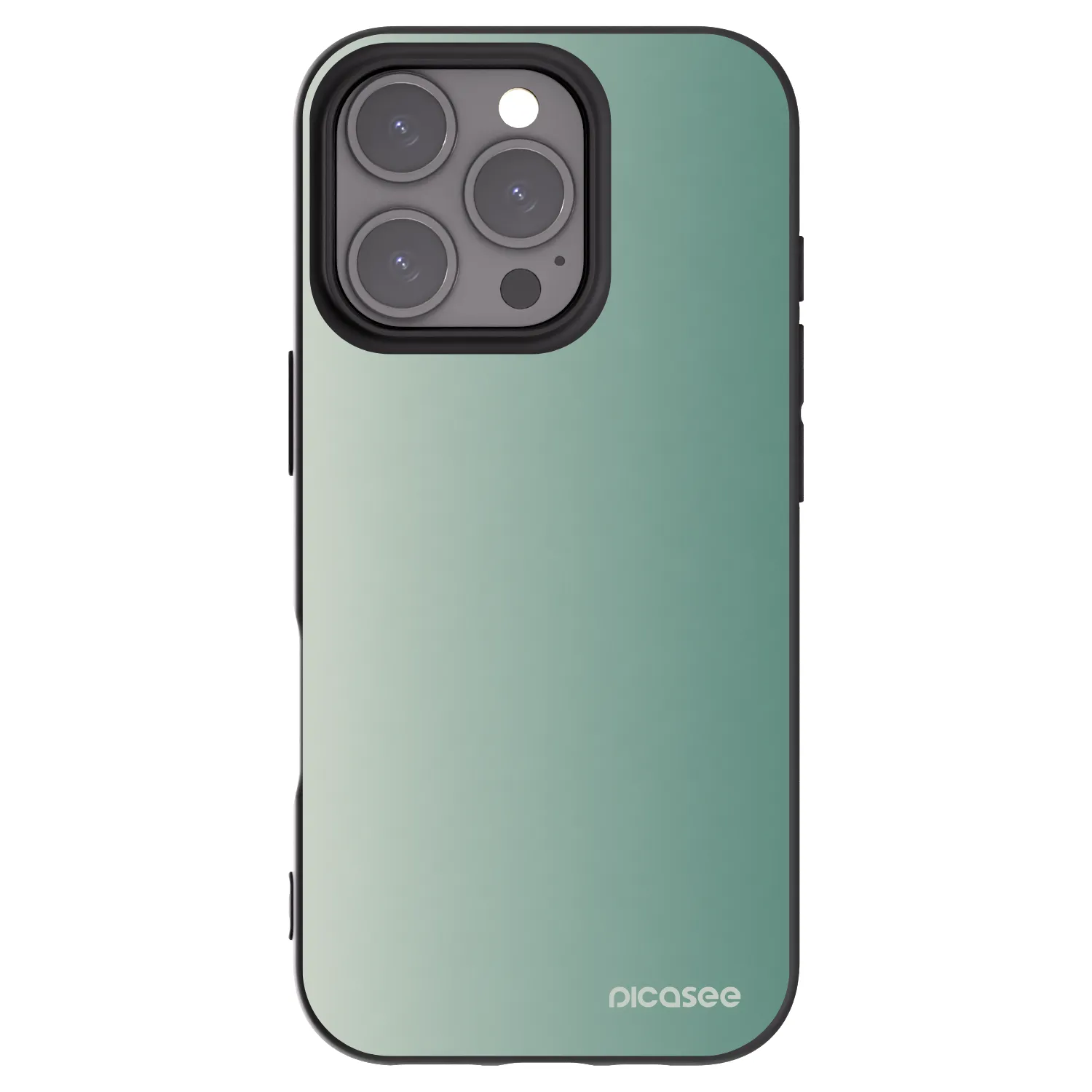Picasee silikonový černý obal pro Apple iPhone 16 Pro - Misty Sage