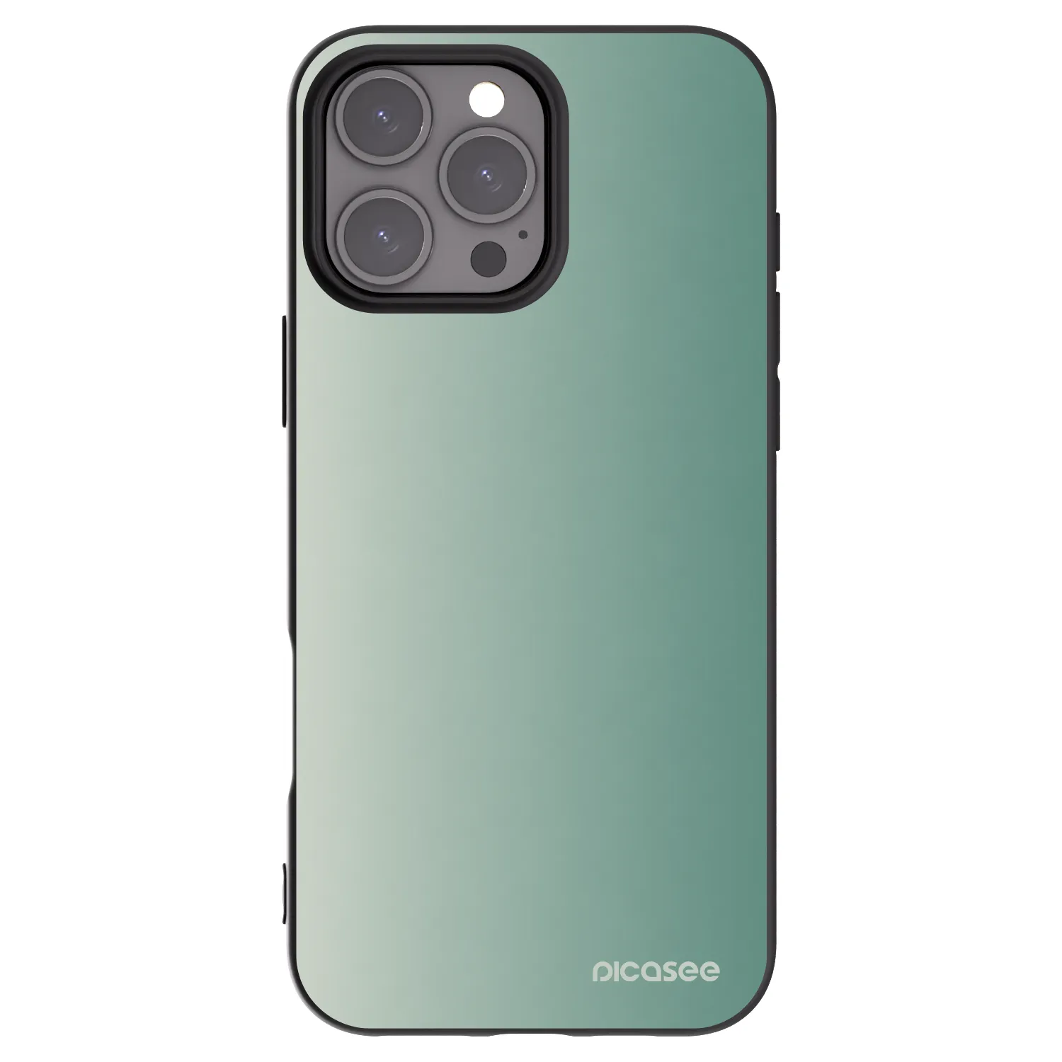 Picasee silikonový černý obal pro Apple iPhone 16 Pro Max - Misty Sage