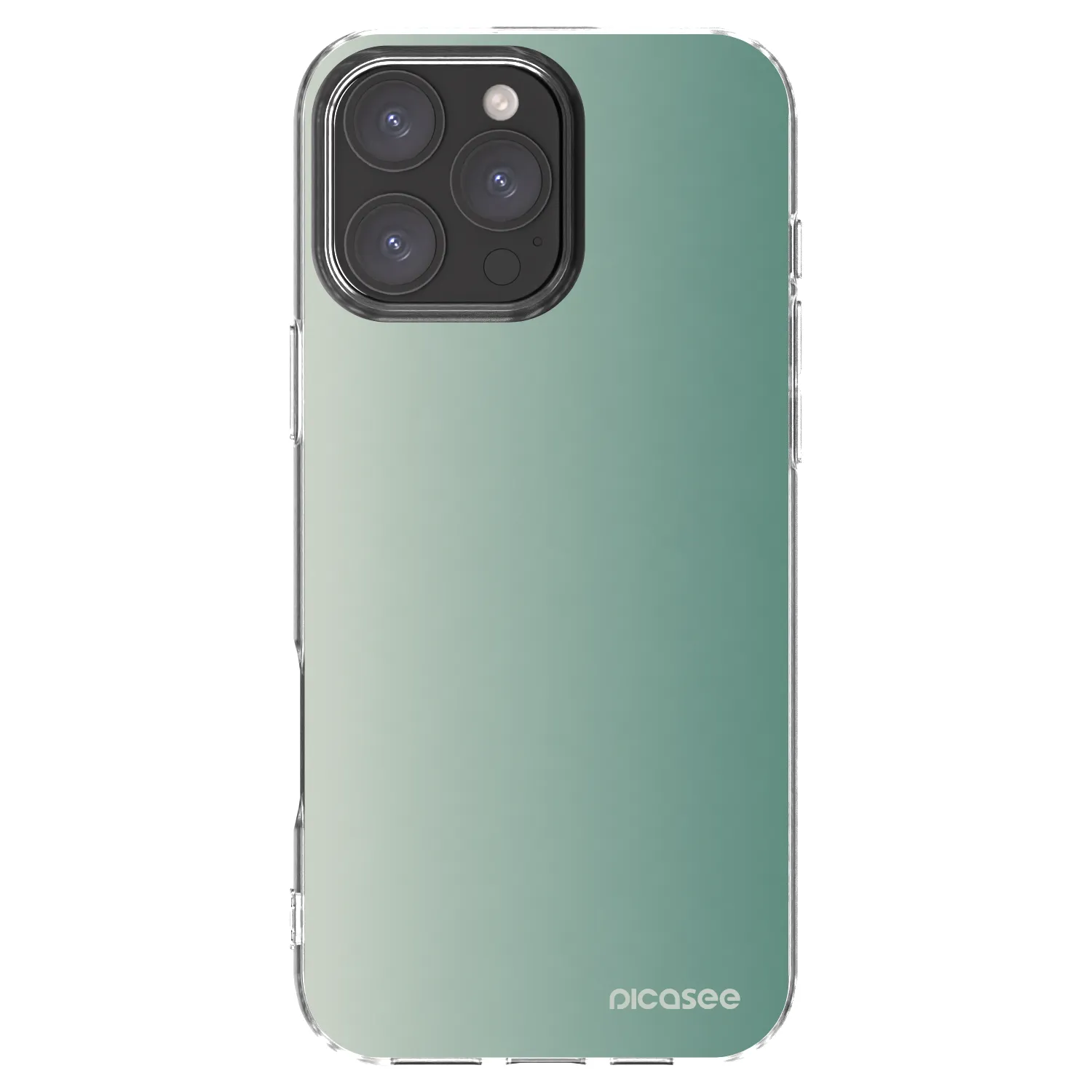 Picasee silikonový průhledný obal pro Apple iPhone 16 Pro Max - Misty Sage
