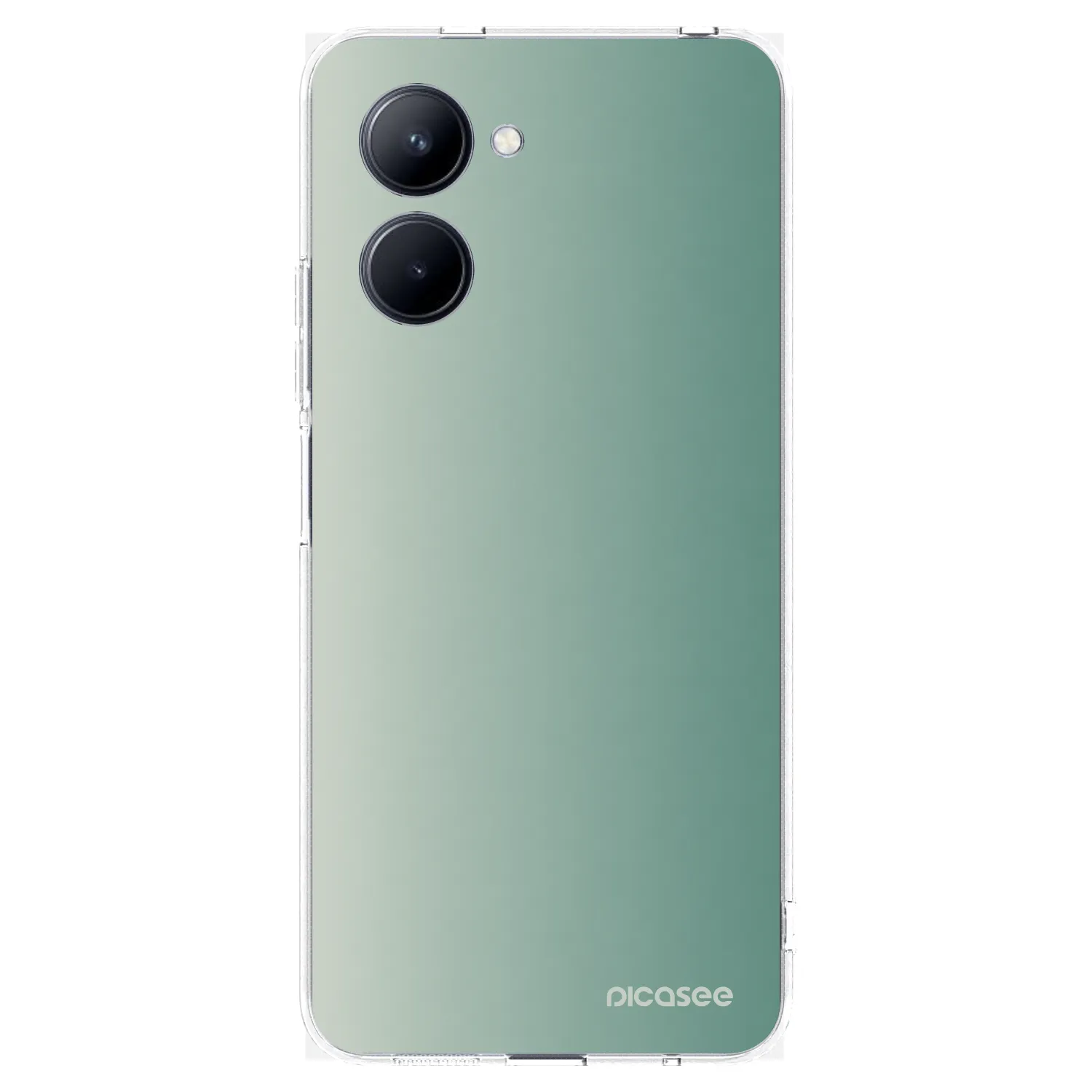 Picasee silikonový průhledný obal pro Realme C33 (2023) - Misty Sage