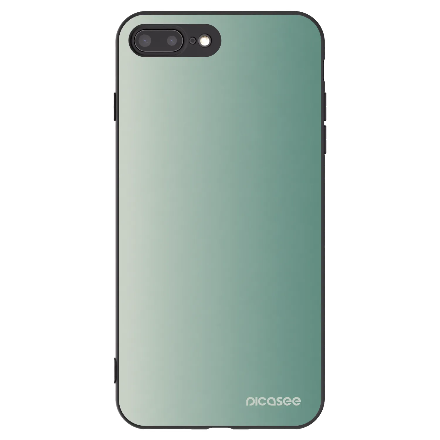 Picasee silikonový černý obal pro Apple iPhone 8 Plus - Misty Sage