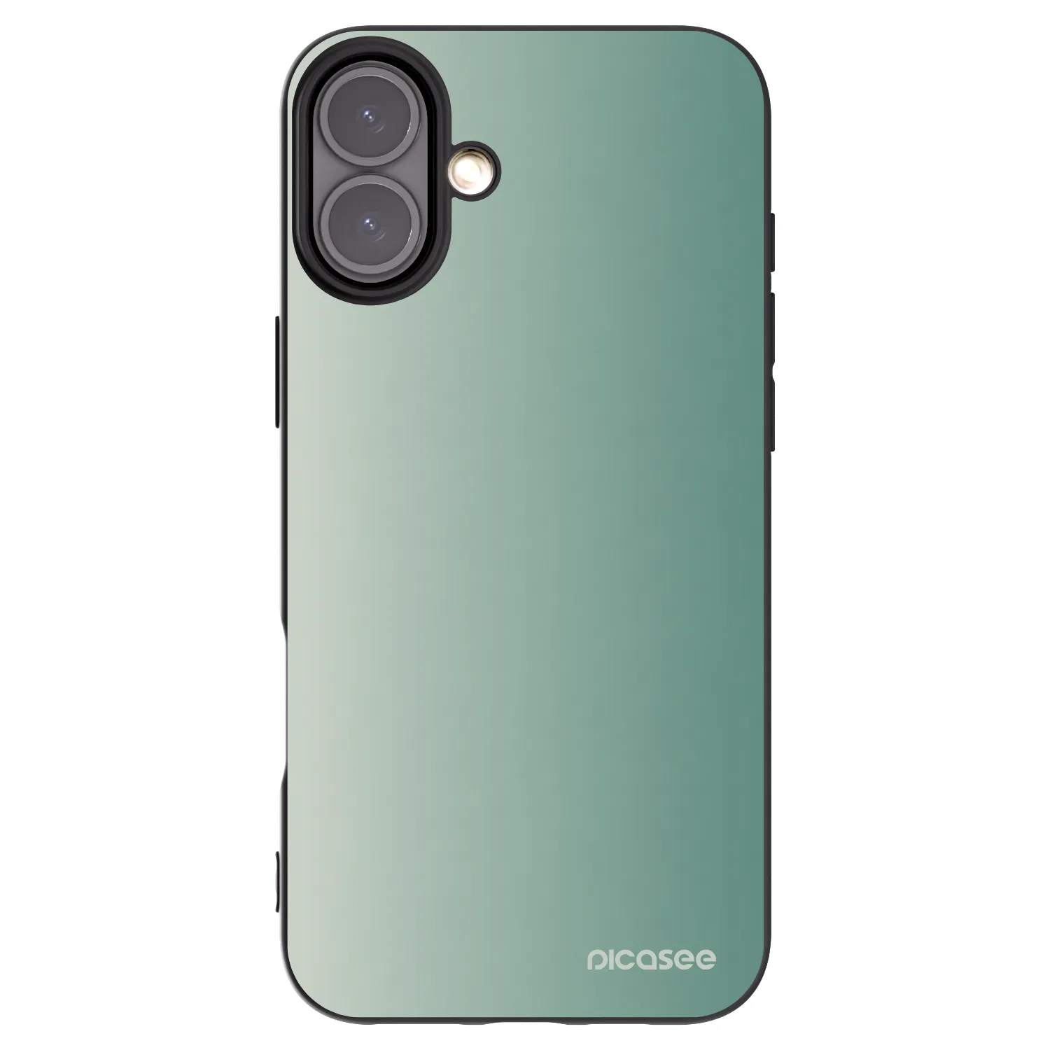 Picasee silikonový černý obal pro Apple iPhone 16 Plus - Misty Sage