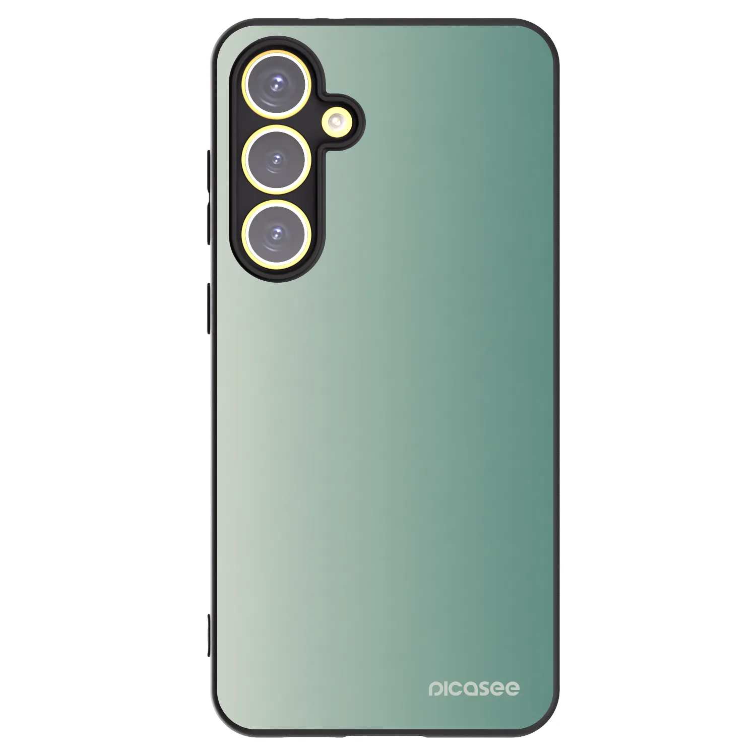 Picasee silikonový černý obal pro Samsung Galaxy S24 FE S721B - Misty Sage