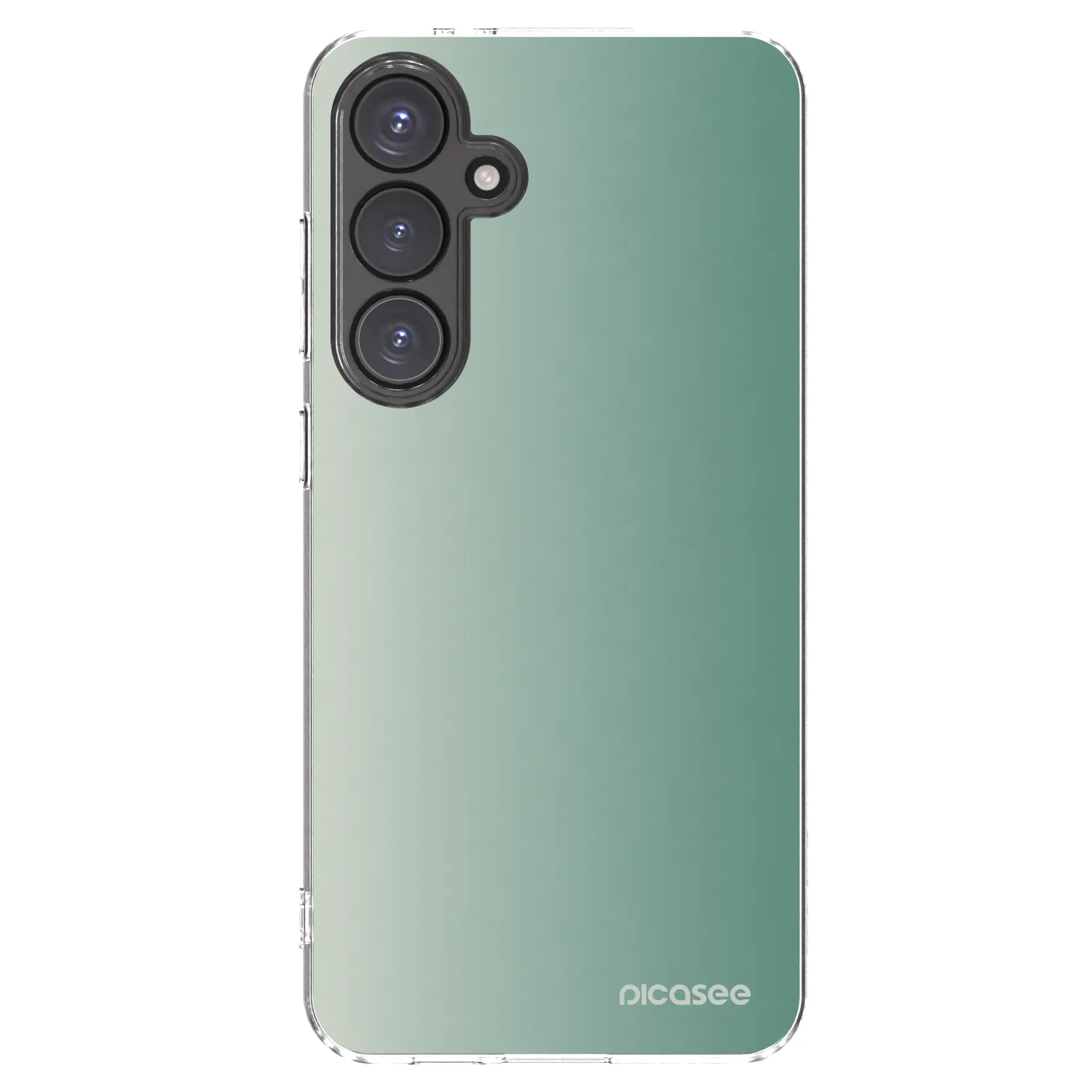 Picasee silikonový průhledný obal pro Samsung Galaxy S24 FE S721B - Misty Sage