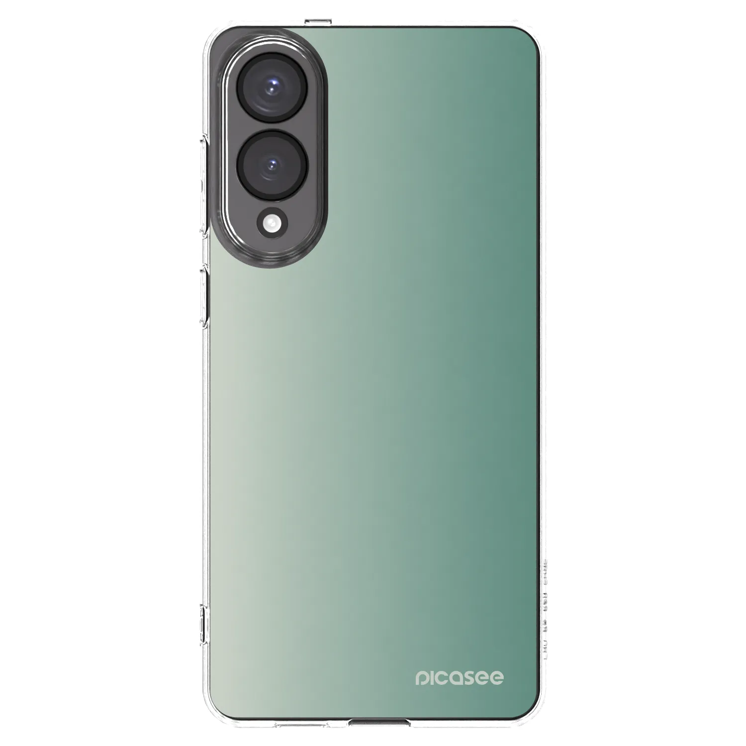 Picasee silikonový průhledný obal pro Samsung Galaxy S25 Edge 5G - Misty Sage