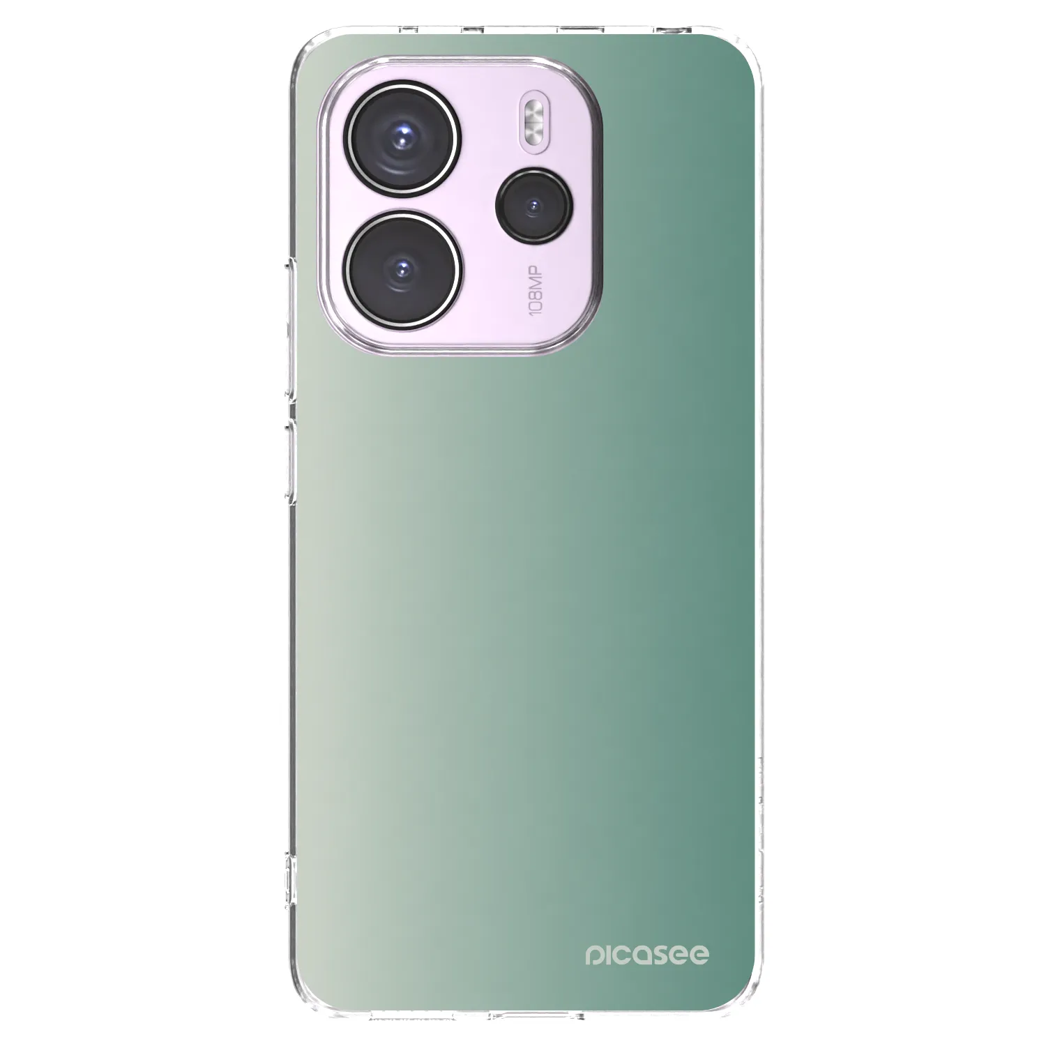 Picasee silikonový průhledný obal pro Xiaomi Redmi Note 14 4G - Misty Sage