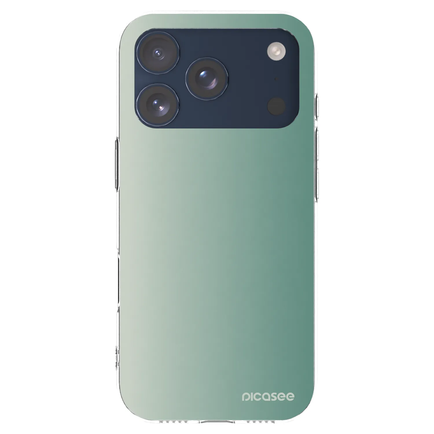 Picasee silikonový průhledný obal pro Apple iPhone 17 Pro - Misty Sage