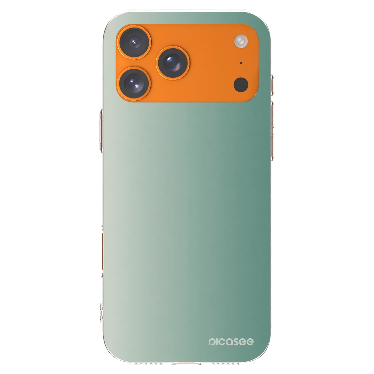 Picasee silikonový průhledný obal pro Apple iPhone 17 Pro Max - Misty Sage