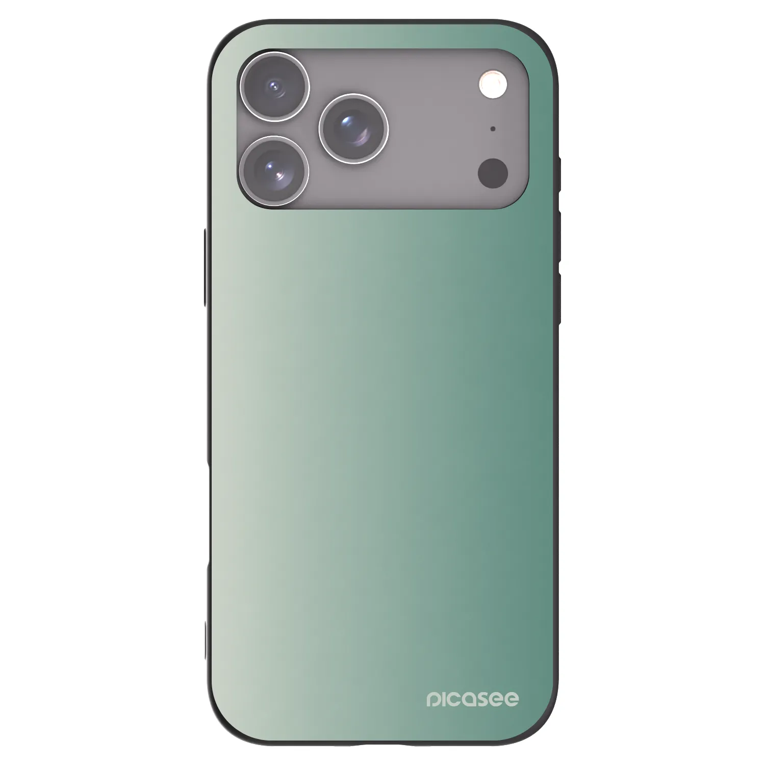 Picasee silikonový černý obal pro Apple iPhone 17 Pro Max - Misty Sage
