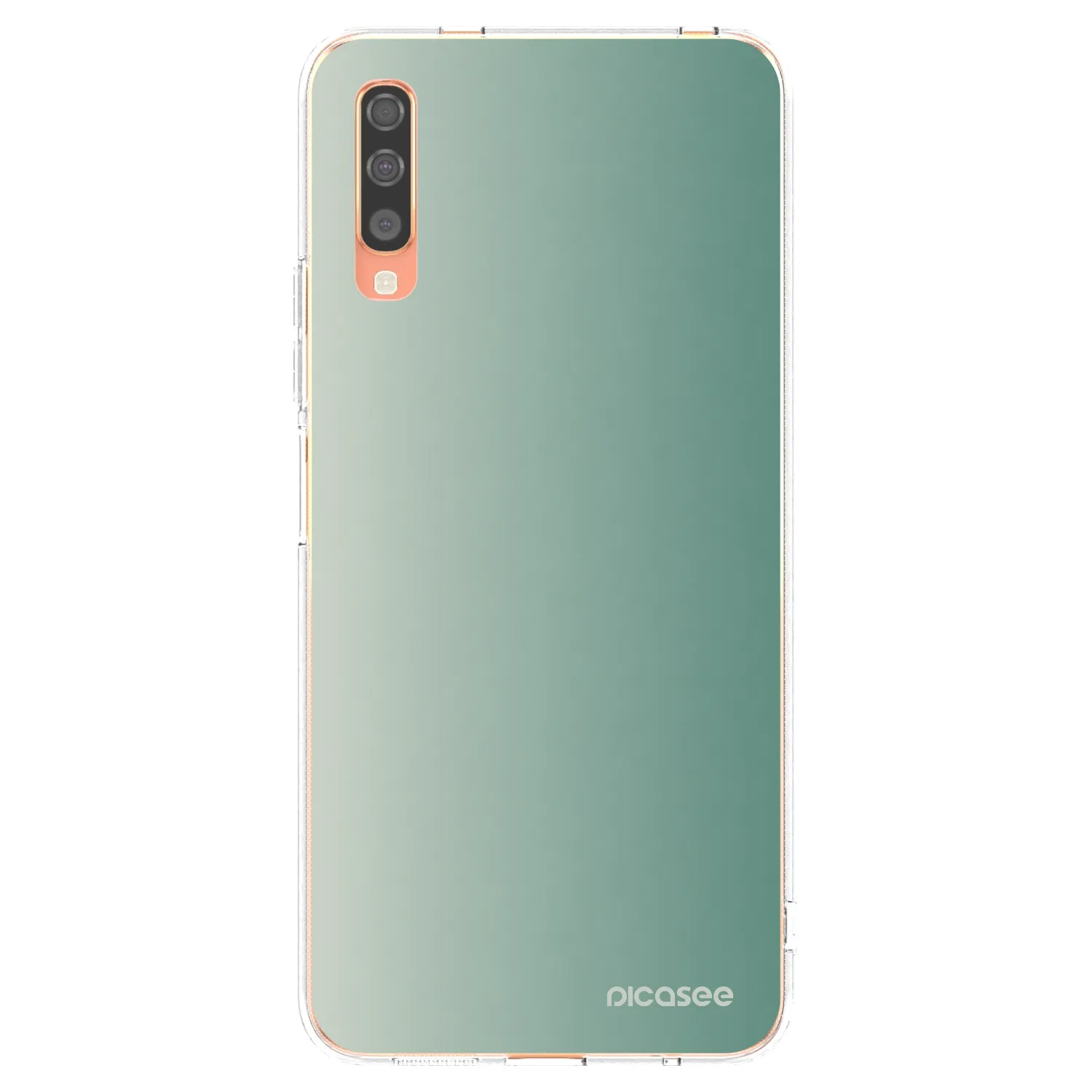 Picasee silikonový průhledný obal pro Samsung Galaxy A70 A705F - Misty Sage