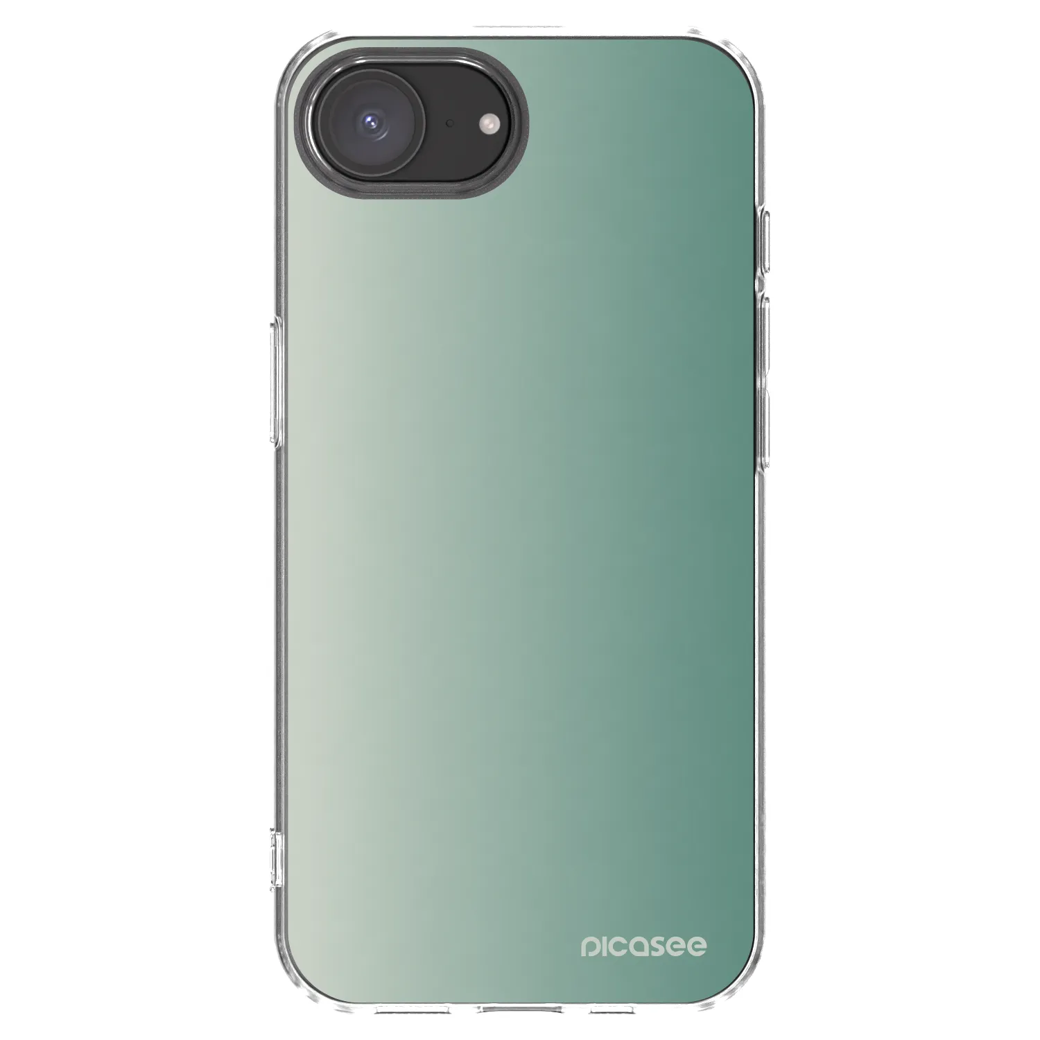 Picasee silikonový průhledný obal pro Apple iPhone 17e - Misty Sage