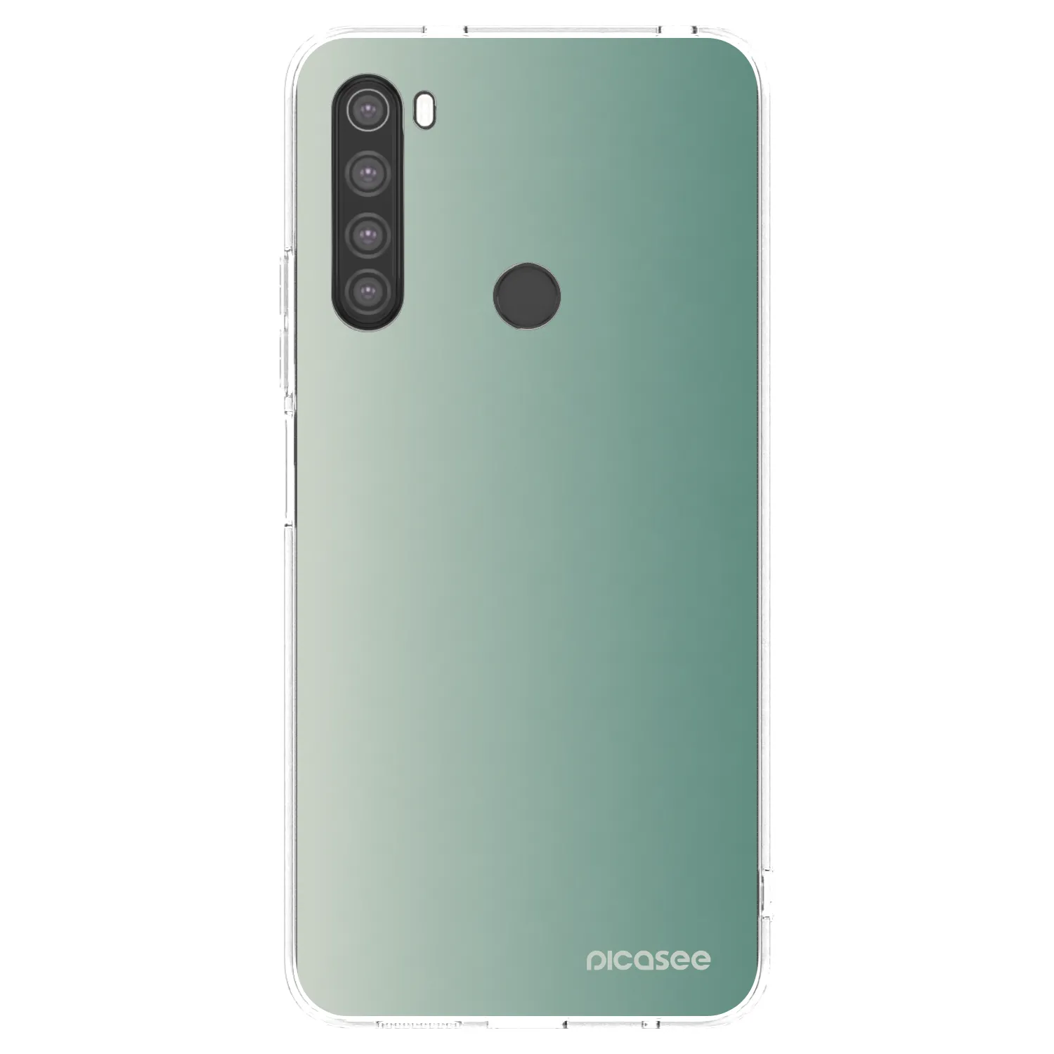 Picasee silikonový průhledný obal pro Xiaomi Redmi Note 8 - Misty Sage
