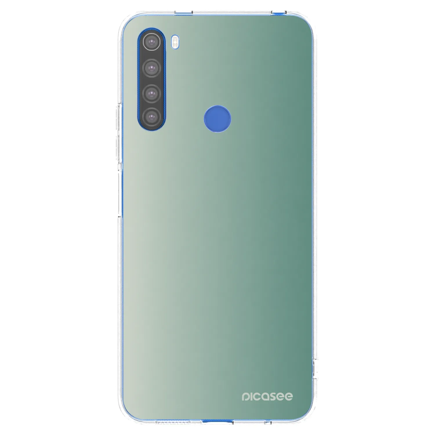 Picasee silikonový průhledný obal pro Xiaomi Redmi Note 8T - Misty Sage