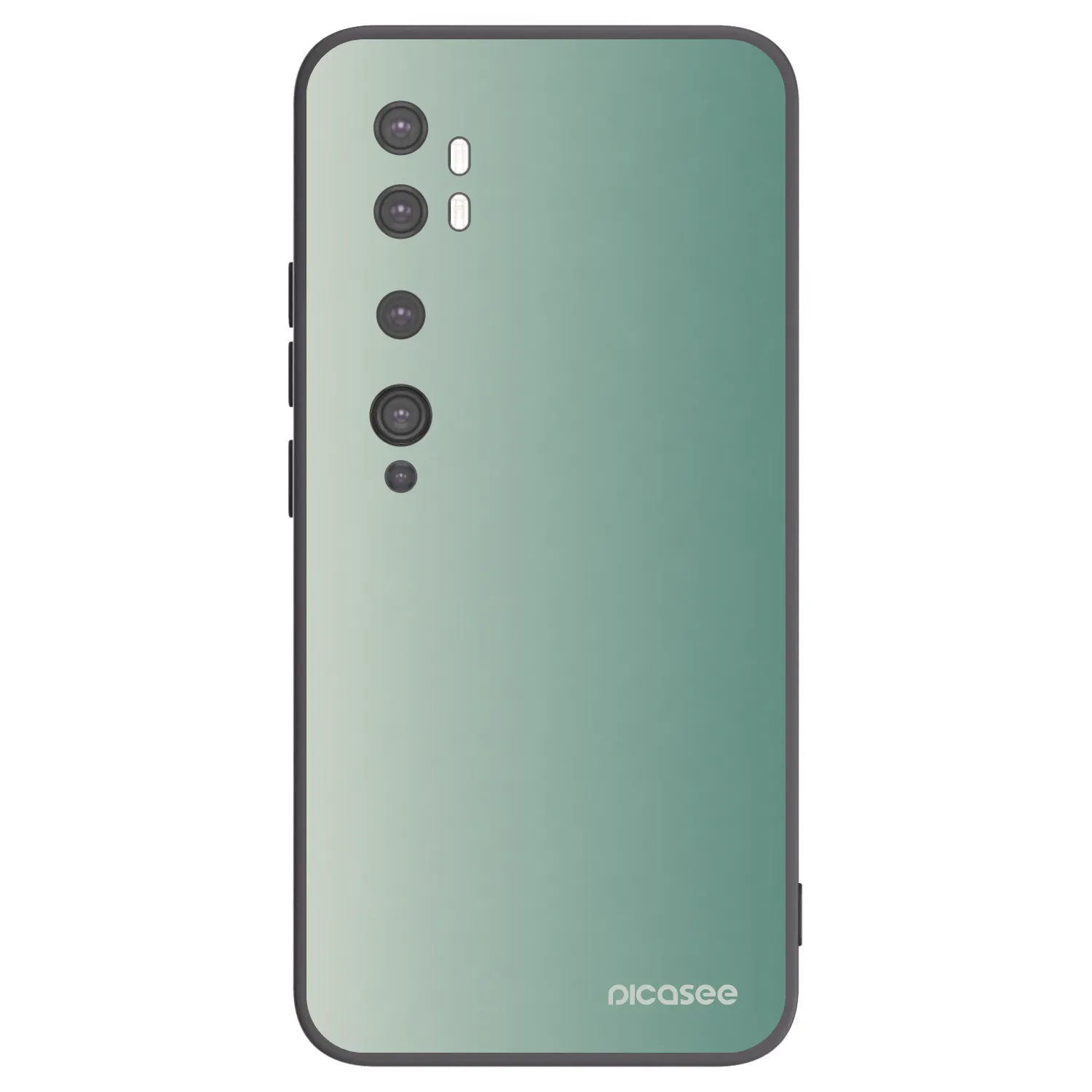Picasee silikonový černý obal pro Xiaomi Mi Note 10 (Pro) - Misty Sage