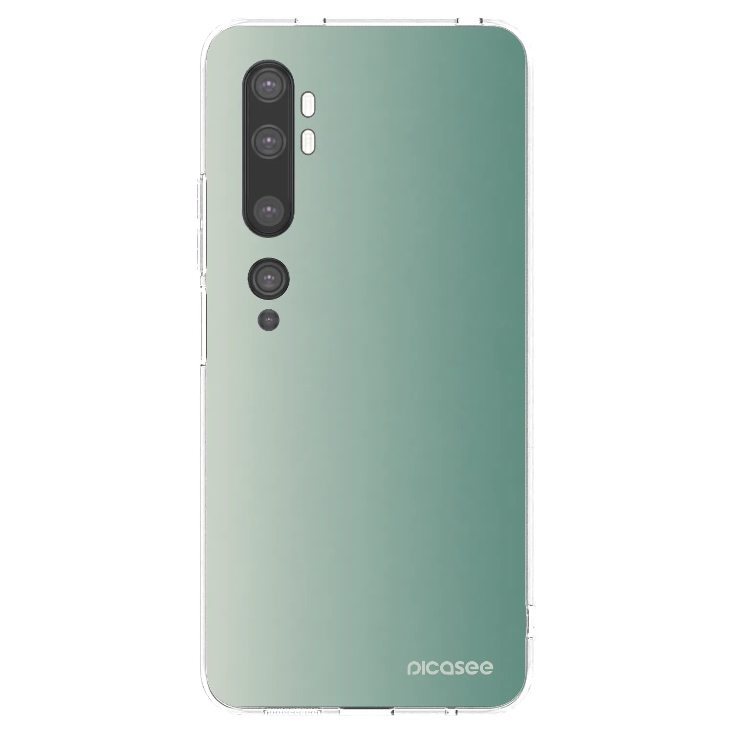 Picasee silikonový průhledný obal pro Xiaomi Mi Note 10 (Pro) - Misty Sage