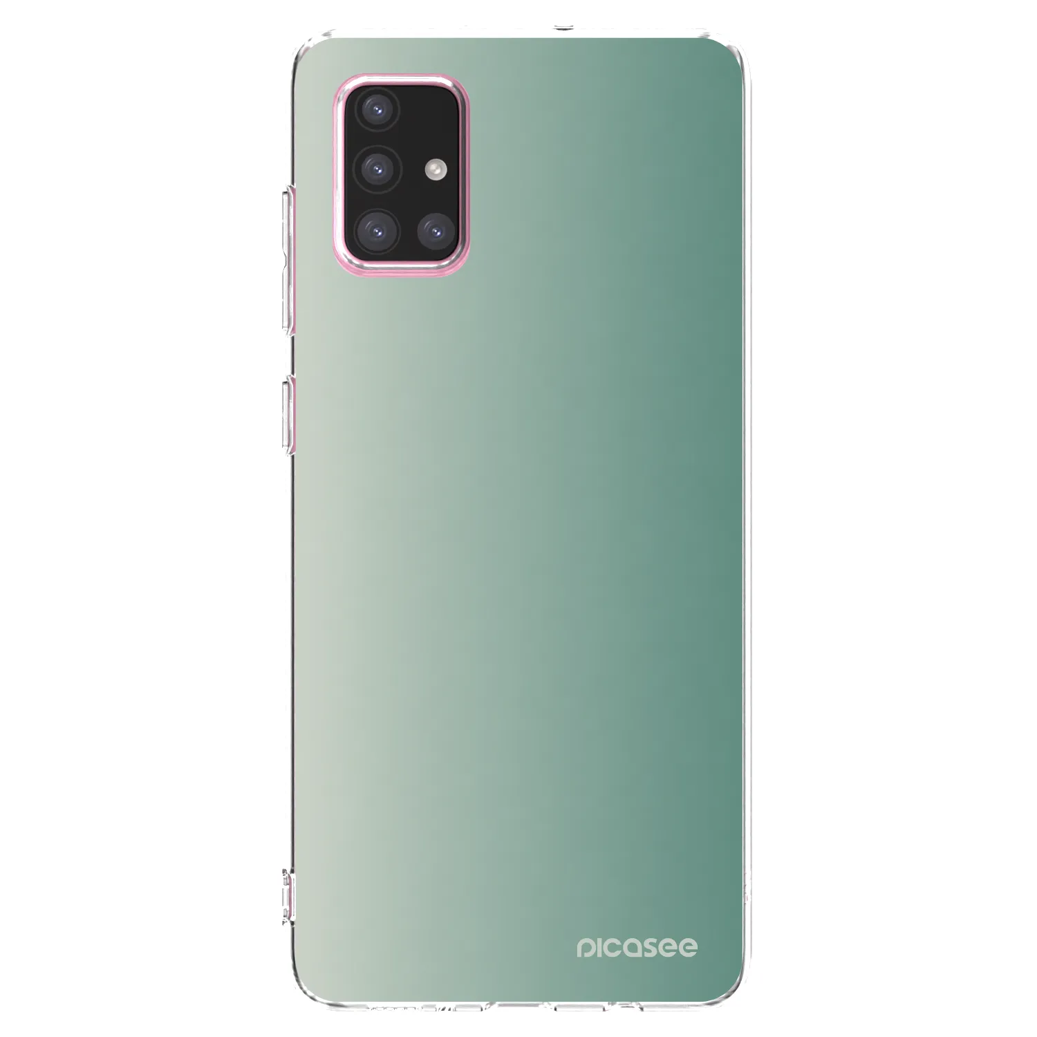 Picasee silikonový průhledný obal pro Samsung Galaxy A71 A715F - Misty Sage