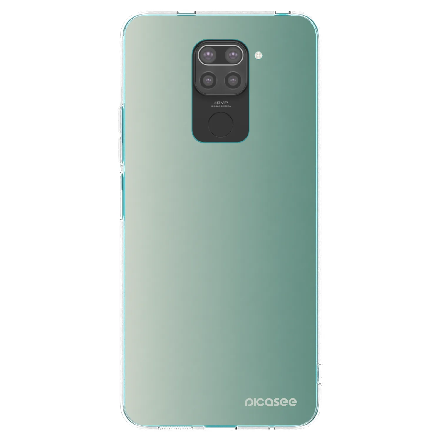 Picasee silikonový černý obal pro Xiaomi Redmi Note 9 - Misty Sage
