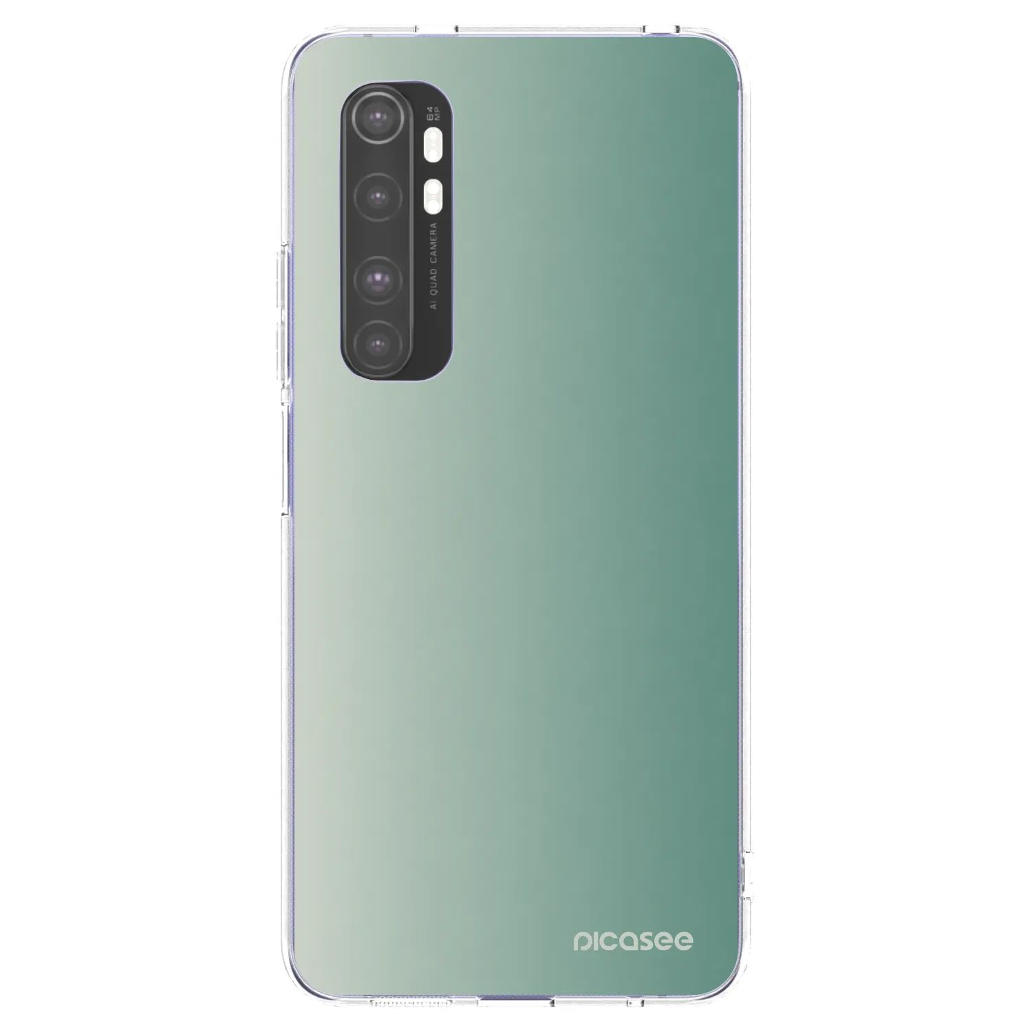 Picasee silikonový průhledný obal pro Xiaomi Mi Note 10 Lite - Misty Sage