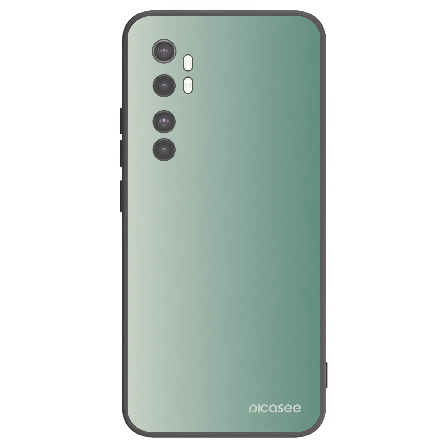 Picasee silikonový černý obal pro Xiaomi Mi Note 10 Lite - Misty Sage