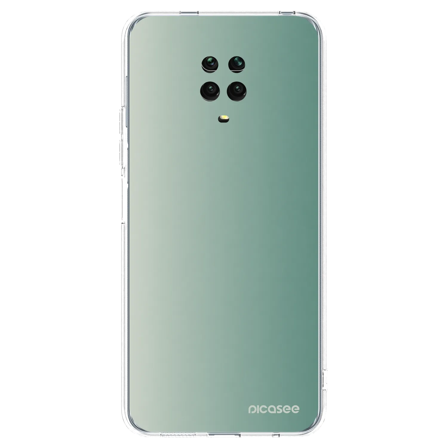 Picasee silikonový průhledný obal pro Xiaomi Redmi Note 9S - Misty Sage