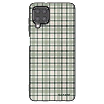 Picasee silikonový černý obal pro Samsung Galaxy A12 A125F - Sage Tartan
