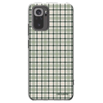 Picasee silikonový průhledný obal pro Xiaomi Redmi Note 10S - Sage Tartan
