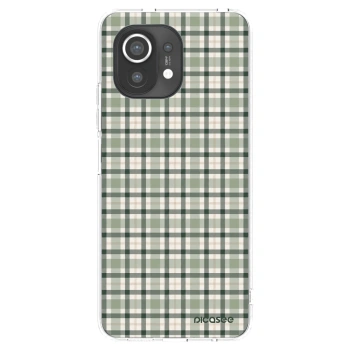 Picasee silikonový průhledný obal pro Xiaomi Mi 11 - Sage Tartan