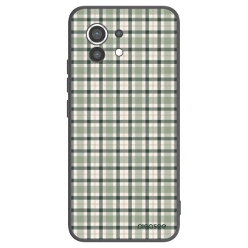 Picasee silikonový černý obal pro Xiaomi Mi 11 - Sage Tartan