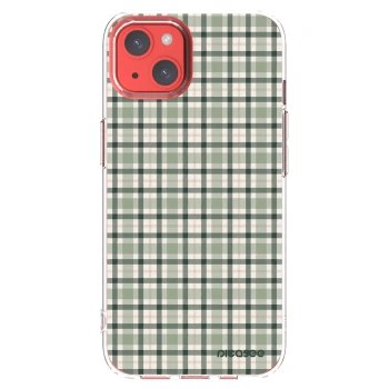 Picasee silikonový průhledný obal pro Apple iPhone 13 - Sage Tartan