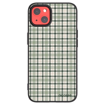 Picasee silikonový černý obal pro Apple iPhone 13 - Sage Tartan