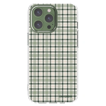 Picasee silikonový průhledný obal pro Apple iPhone 13 Pro - Sage Tartan