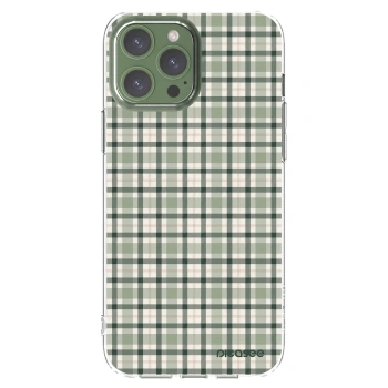 Picasee silikonový průhledný obal pro Apple iPhone 13 Pro Max - Sage Tartan