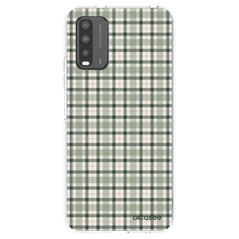 Picasee silikonový průhledný obal pro Xiaomi Redmi 9T - Sage Tartan